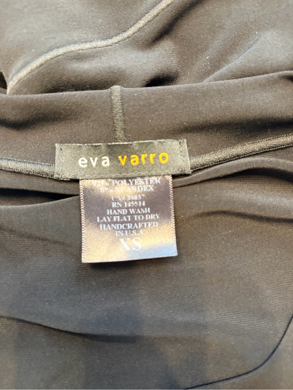 Eva Varro Women’s Black TYB Tunic with 3/4 Length Sleeves, Size XS - Picture 10 of 10
